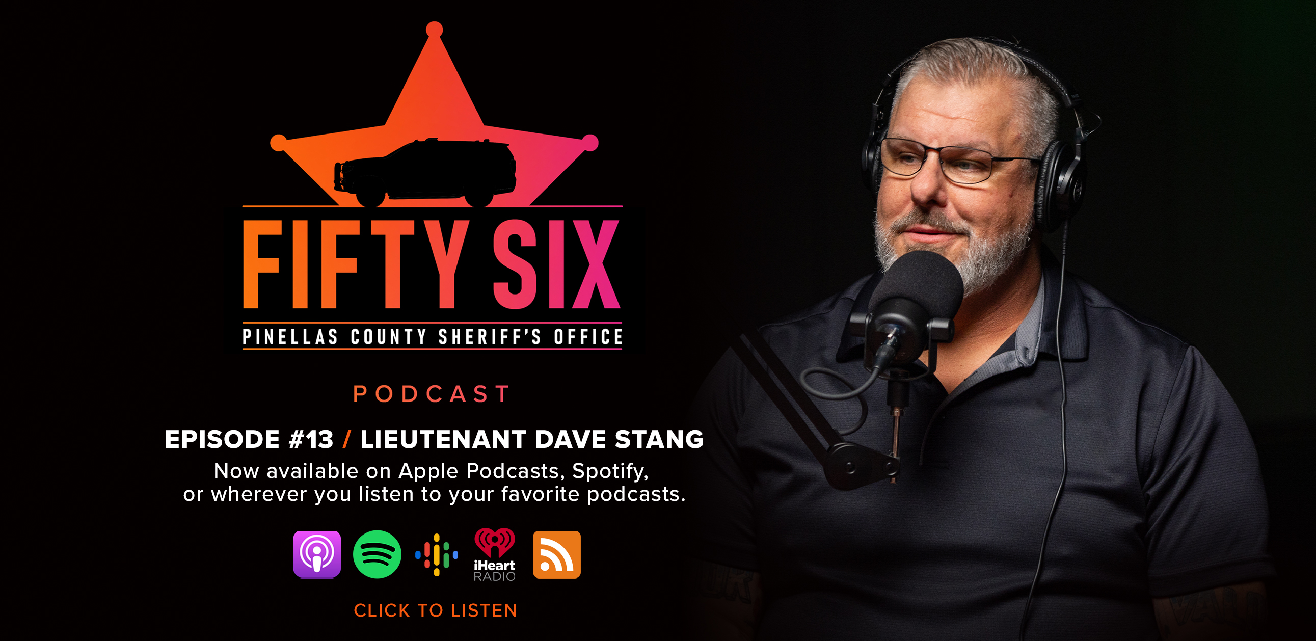 56 Podcast, Episode 13 Lieutenant Dave Stang, now available wherever you listen to your favorite podcasts.
