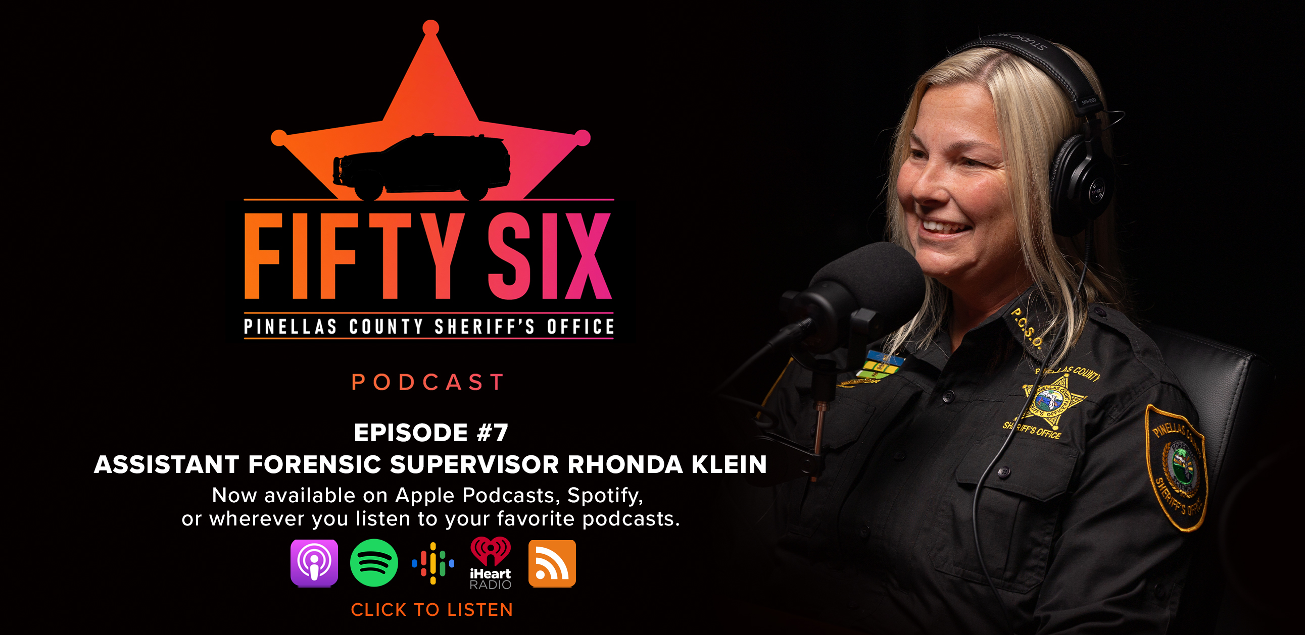 56 Podcast, Episode 7 Assistant Forensic Supervisor Rhonda Klein, now available wherever you listen to your favorite podcasts.