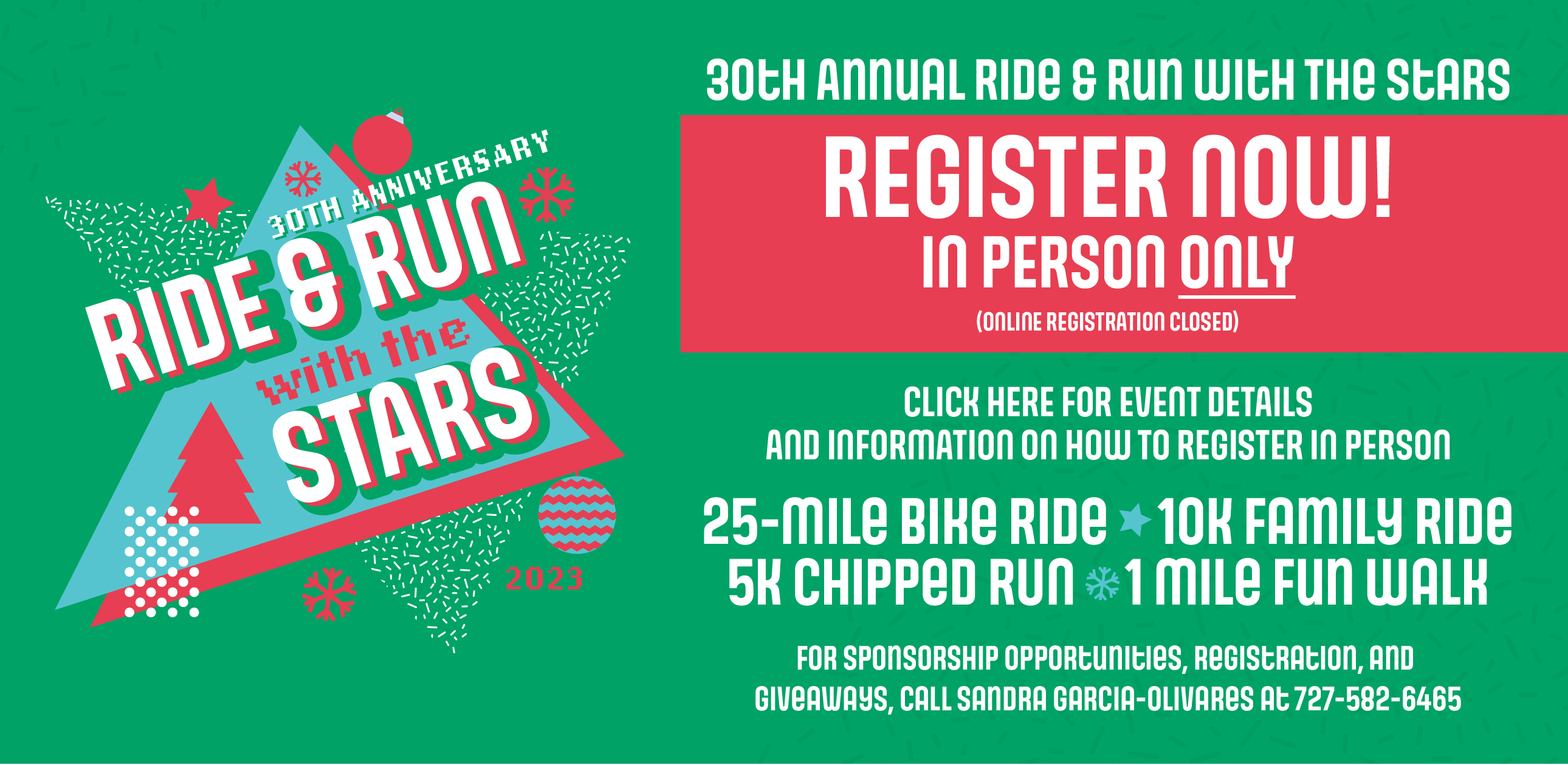 Register Now, 30th Annual Ride & Run With the Stars